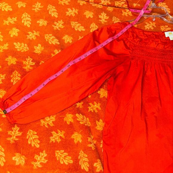 Maeve Anthropologie Jessie Smocked Swing Blouse Size XS - Picture 12 of 16